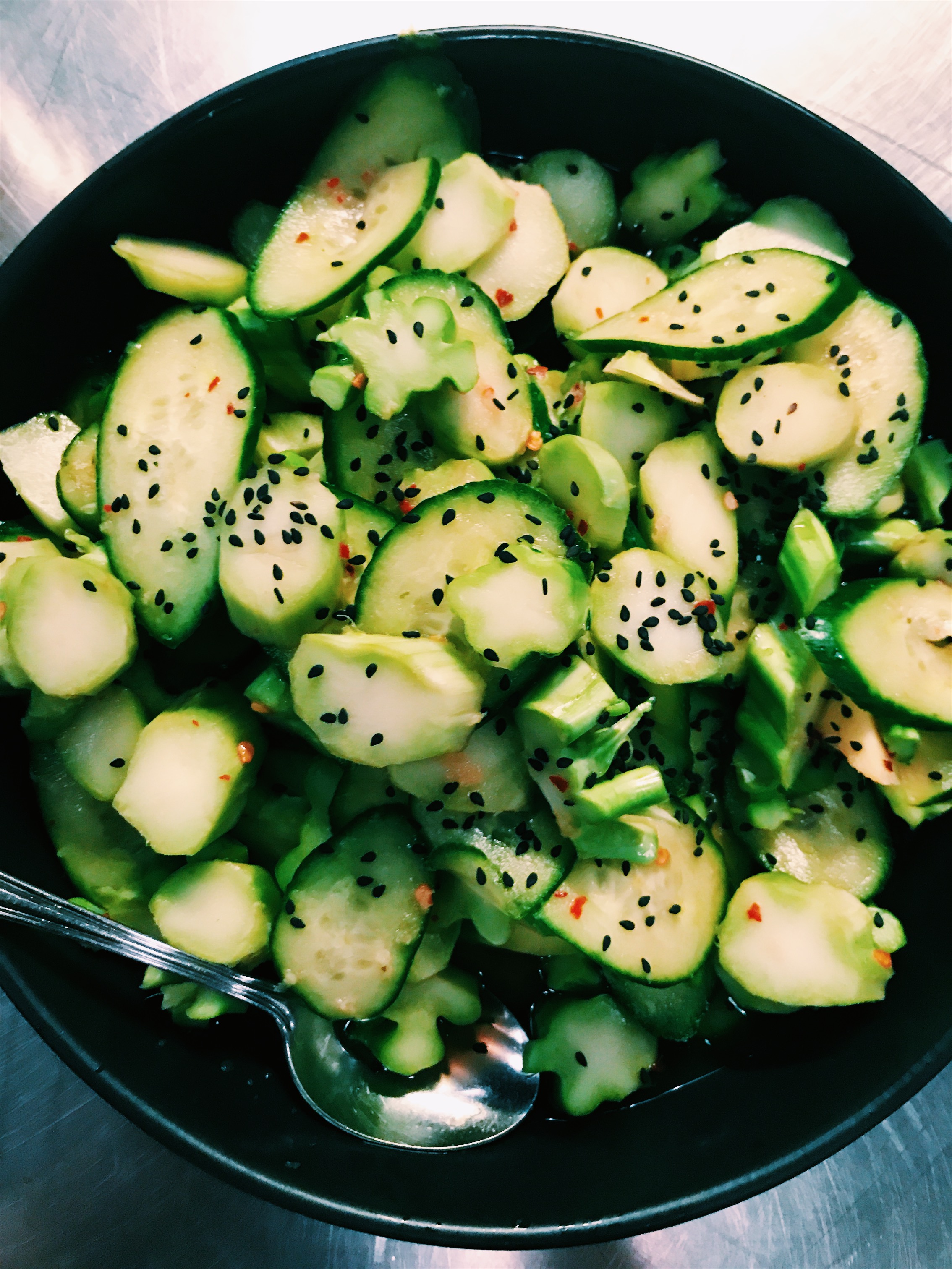 Quick Pickled Broccoli Stem Salad Bonberi