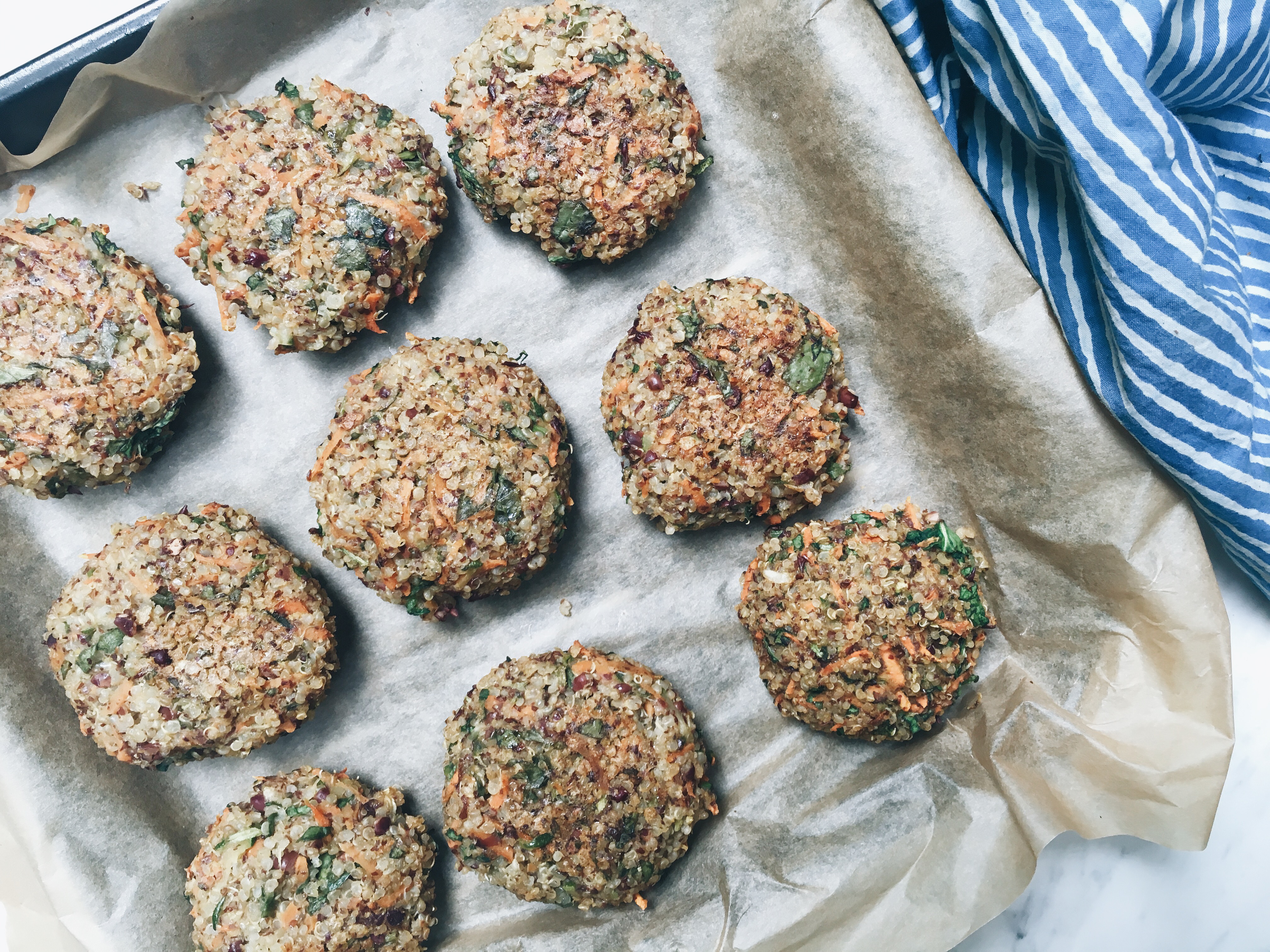 QUINOA & ADZUKI BEAN PATTIES Bonberi