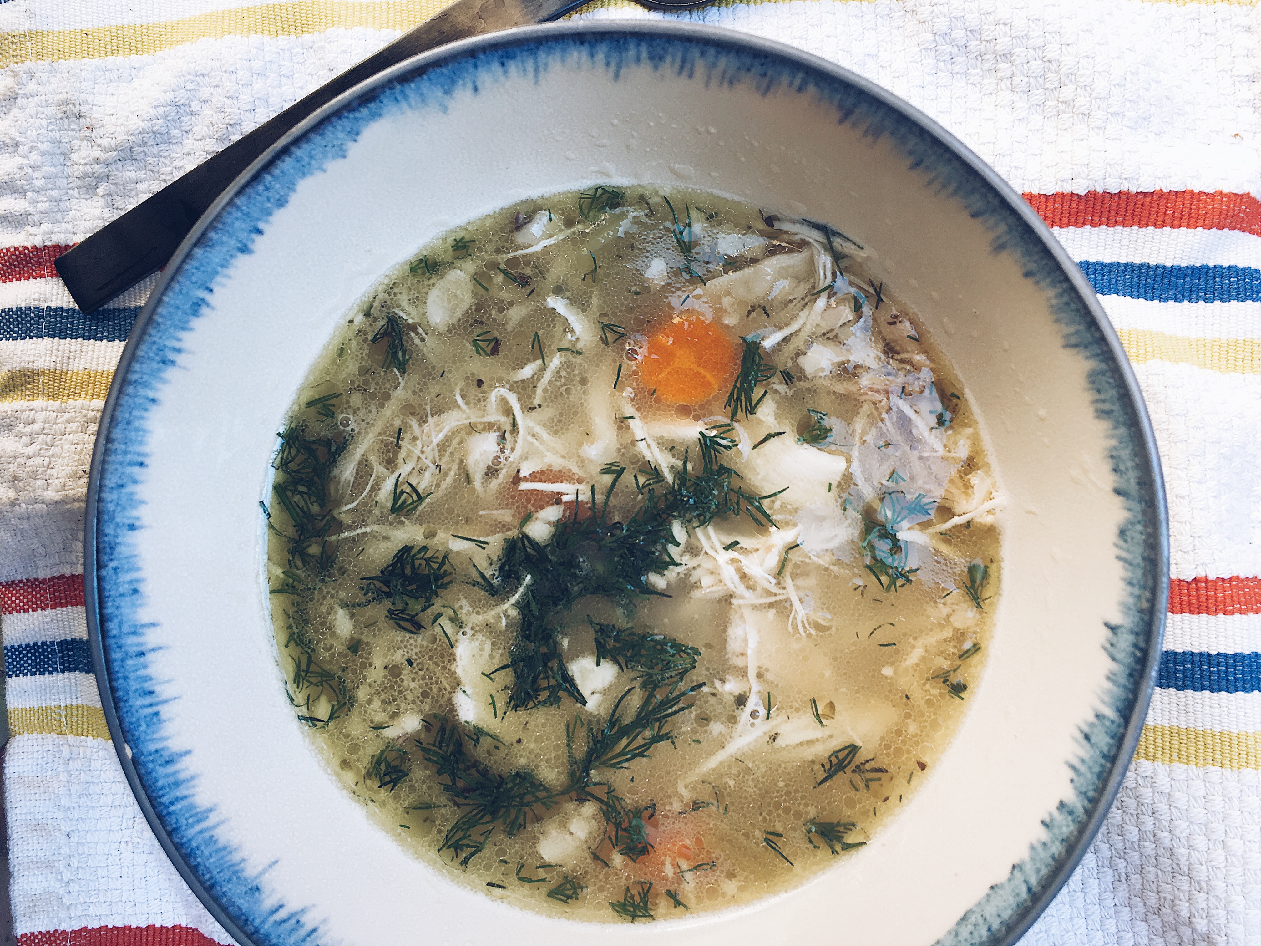 LEMONY DILL CHICKEN SOUP Bonberi