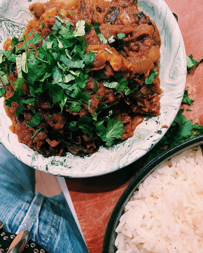 Garam Masala Eggplant (Baingan Bharta) Bonberi