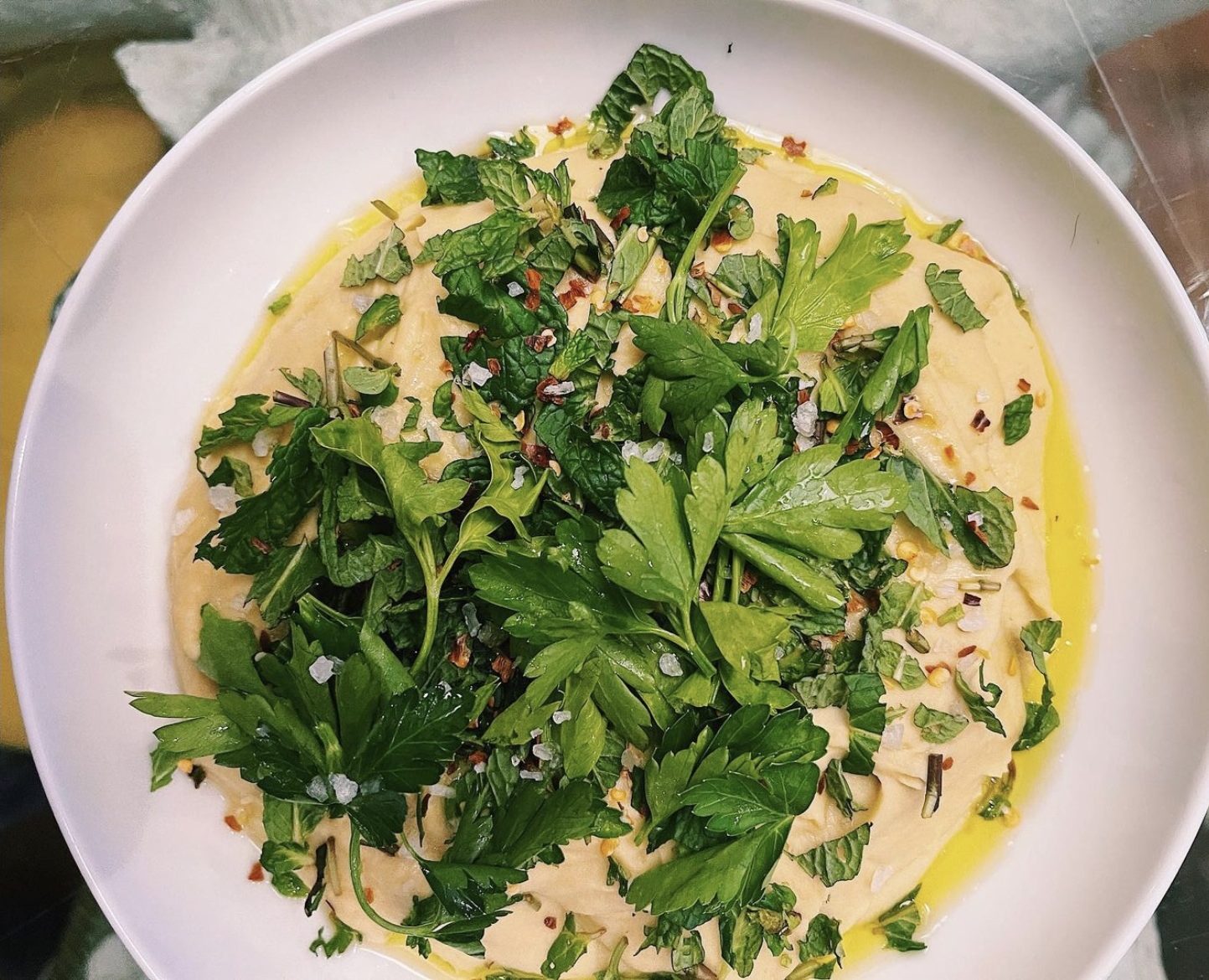 Canned (or frozen) Chickpea Lima Bean Dip Bonberi